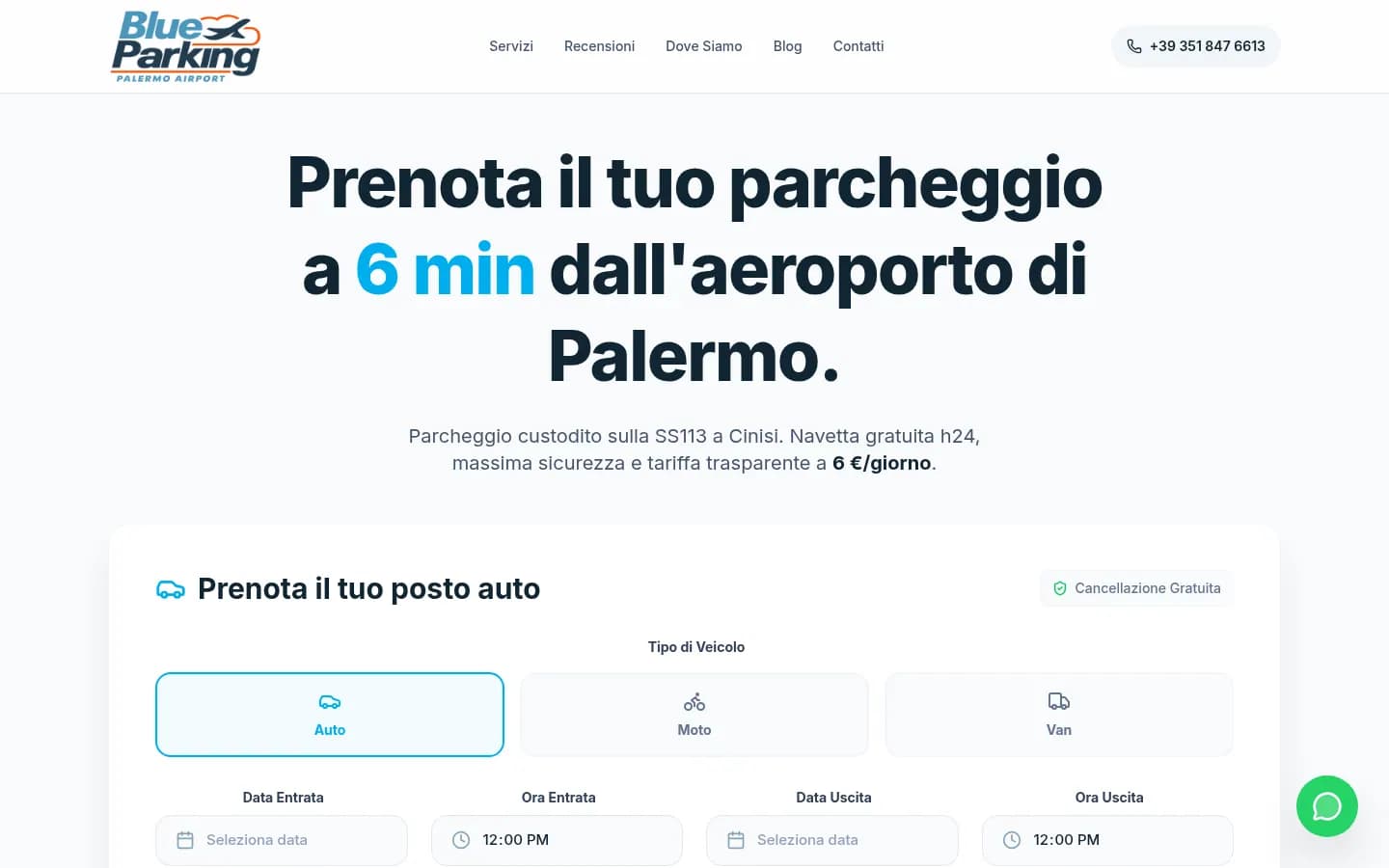 Screenshot Blue Parking Cinisi
