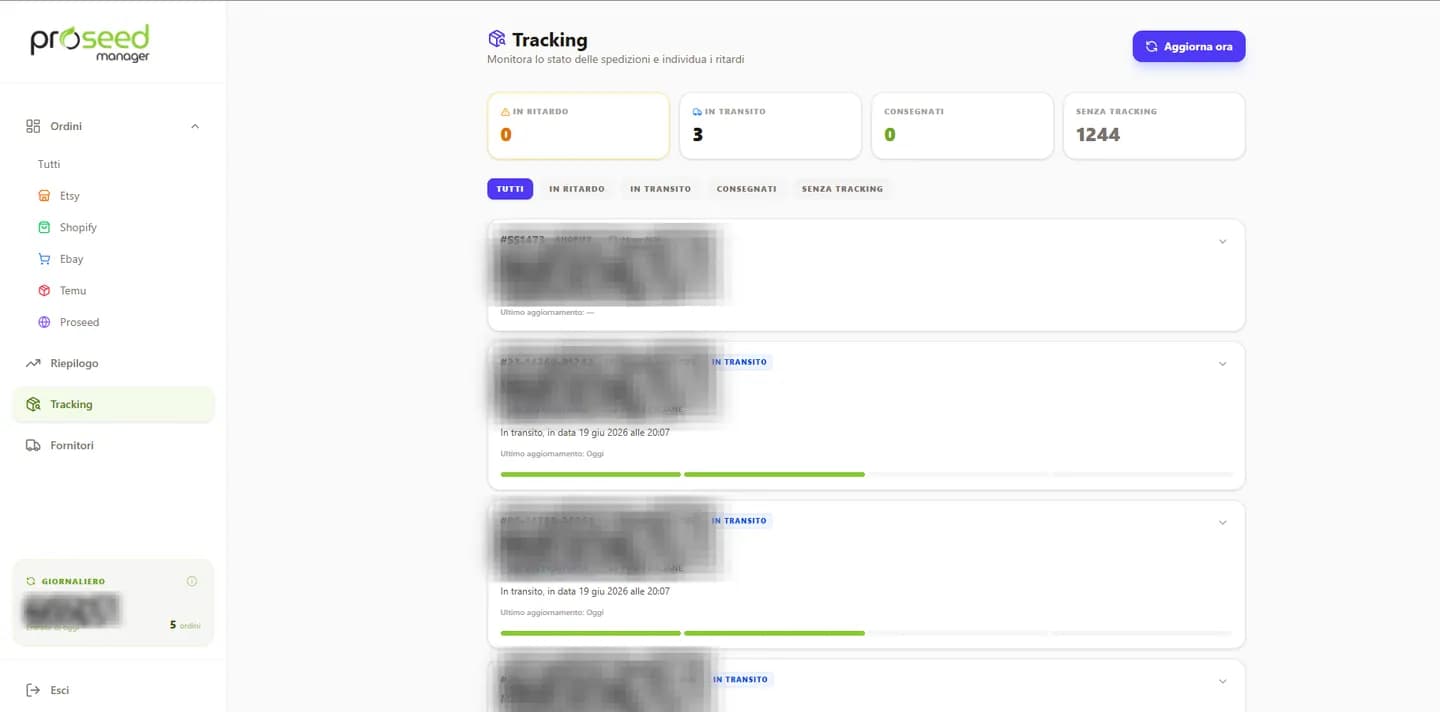 Screenshot Proseed