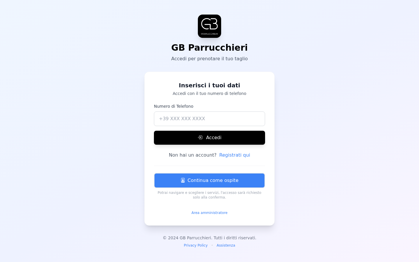 Screenshot BarberApp