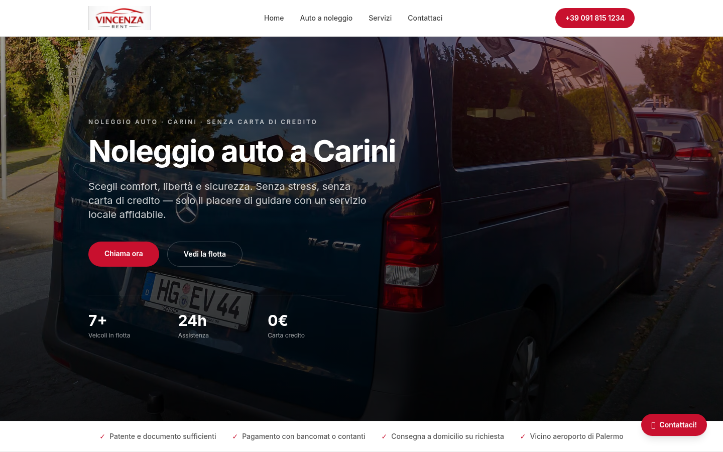 Screenshot Vincenza Rent